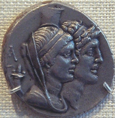 Alexander I Balas and Kleopatra Thea Seleucid King and queen c150-146BCE metnyc Photo by PHGCOM